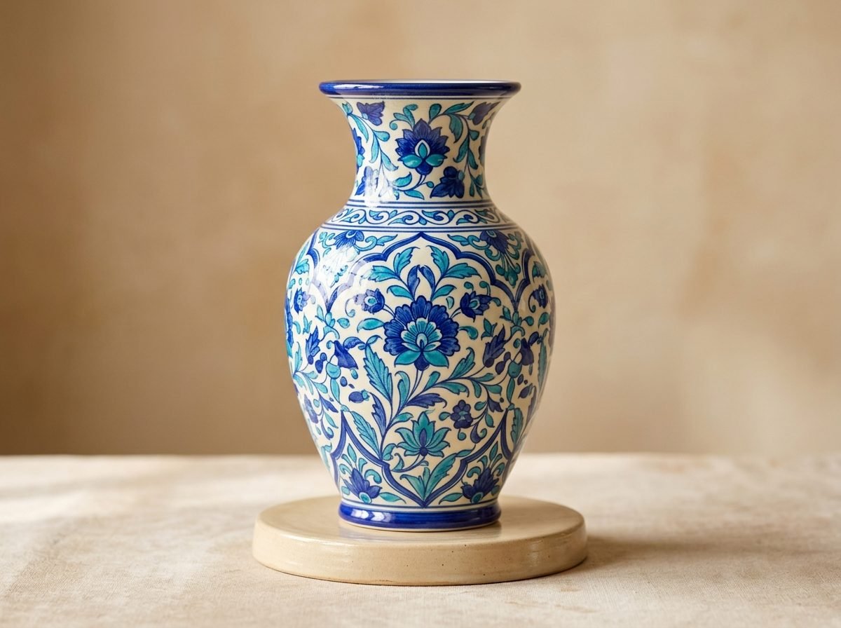 Jaipur Blue Pottery Vase